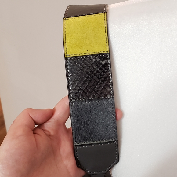 Lacucci grey Italian leather satchel bag - Picture 2 of 8